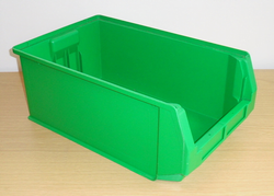 5x Used Size 7 Green Storage Bin 500x305x200mm H