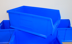 5x Used Size 7 Blue Storage Bin 500x305x200mm H