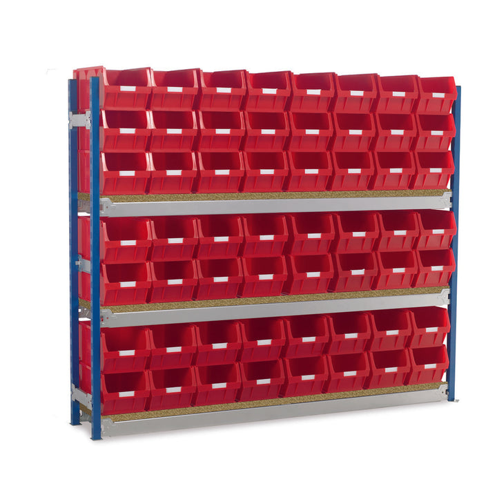 Longspan Shelving Bay c/w 56 x TC5 Storage Bins