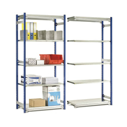 2000mm x 970mm x 290mm Toprax Standard Single Shelving Bay